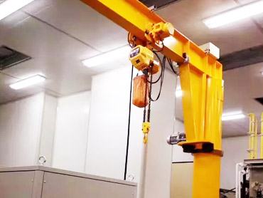 Manual rotating arm lift crane dengan jib crane menggambar