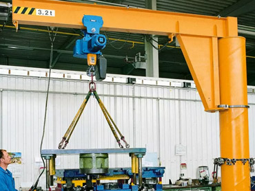 20 ton Jib Crane untuk penggunaan gudang dan outdoor